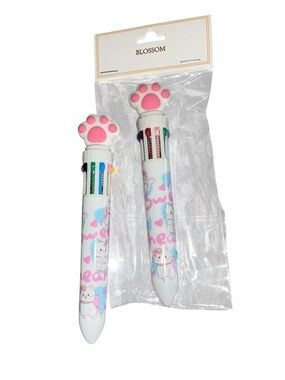 SWEETHEART CUTE CAT PAW 10 COLOR INK PEN